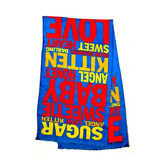 Vintage Marc Jacobs Sugar Scarf, 100% Silk, Long! - Picture 5 of 7